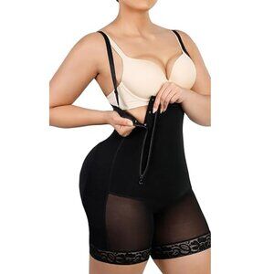 Side Zipper Firm Compression Tummy Control Fajas Body Shaper Postpartum Support